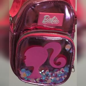 Barbie Pink Metallic Backpack